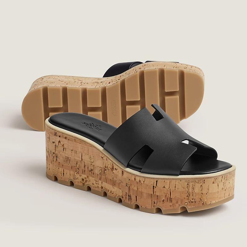 Dép Hermes Eze 30 Sandal Nữ Đen